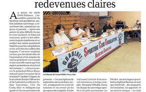 AG du Club, article paru dans la Dépêche.