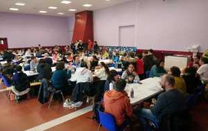 Repas en collectivité au Foyer Léo Lagrange.